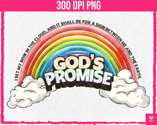 God's Promise (Rainbow) - June2024 - PNG - Digital Design