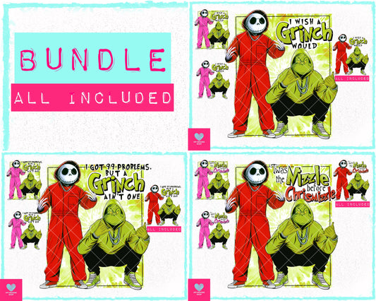 BUNDLE: Mean One & Jack (12-pack) - Nov2023 - PNG - Digital Designs - (Personal Use Recommended
