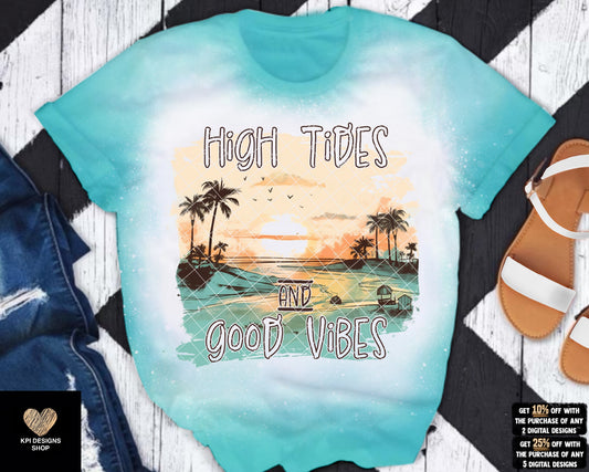 High Tides & Good Vibes (3-pack) - June2023 - PNG - Digital Design