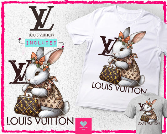 LV Easter Bunny 7 - Mar2024 - PNG - Digital Design (Personal Use Recommended)