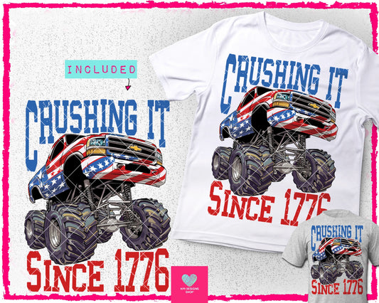 Crushing it Since 1776 - Apr2024 - PNG - Digital Design