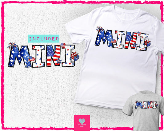 Mini Stars & Stripes- Apr2024 - PNG - Digital Design