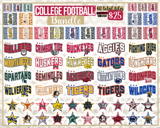 College MEGA Bundle (60 Files) - July2024 - PNG - Digital Design (Personal Use Recommended)