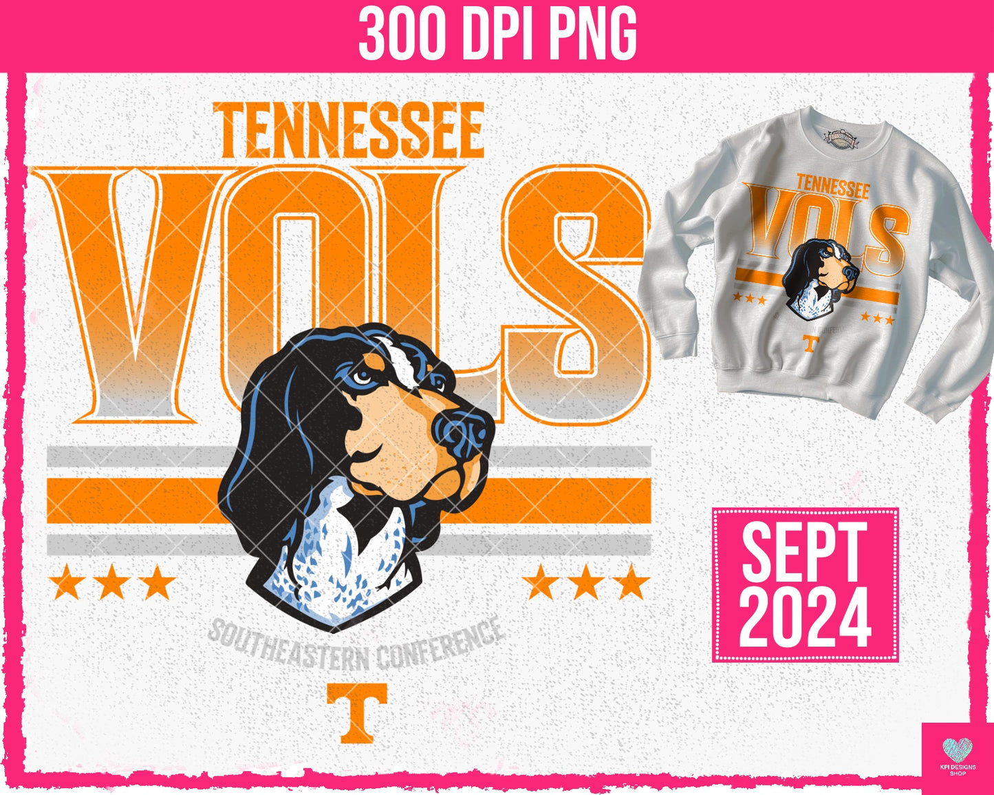 Vol Stripes (2 Options Included) - Sept2024 - PNG - Digital Design (Personal Use Recommended)