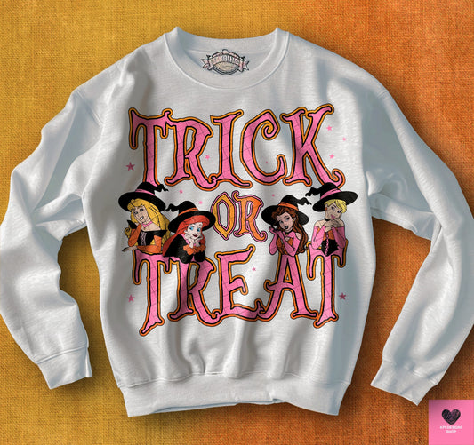 Trick or Treat (Princesses) (2-pack) - Sept2024 - PNG - Digital Design