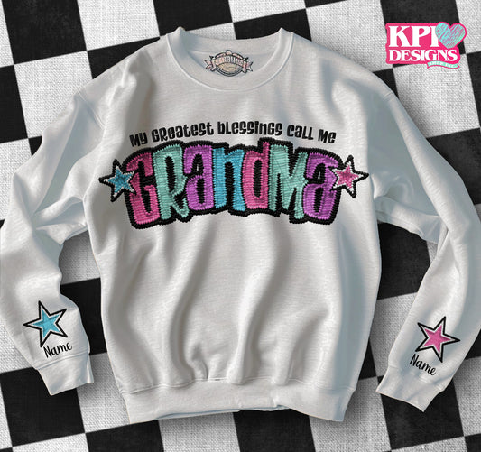 My Greatest Blessings Call Me Grandma (10-pack) - Mar2024 - PNG - Digital Design