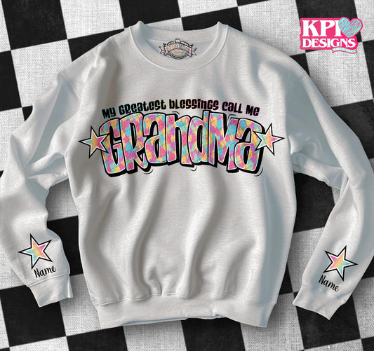 My Greatest Blessings Call Me Grandma (10-pack) - Mar2024 - PNG - Digital Design