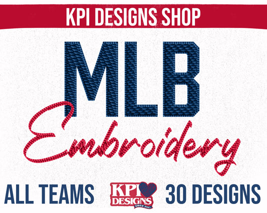 Pro Baseball Embroidery Bundle (30 Files) - April2025 - PNG - Digital Design (Personal Use Recommended)