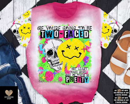 If You're Going to Be Two-Faced + Matching Pocket - Aug2023 - PNG - Digital Designs