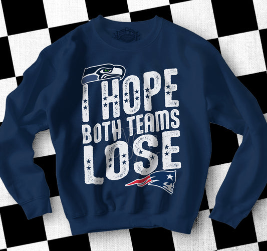 I Hope Both Teams Lose (Light & Dark) - PNG - Digital Design