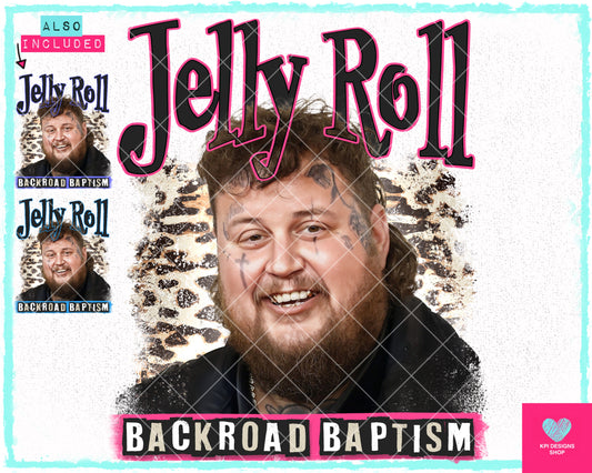 Jelly Backroad Baptism (3-pack) - Jan2024 - PNG - Digital Design