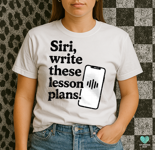 Siri, Write these Lesson Plans (4-pack) - April2025 - PNG - Digital Design
