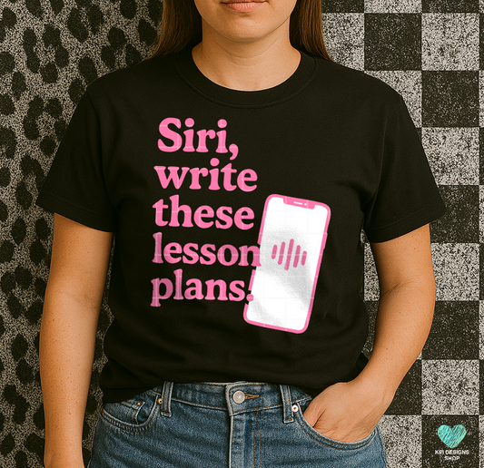 Siri, Write these Lesson Plans (4-pack) - April2025 - PNG - Digital Design