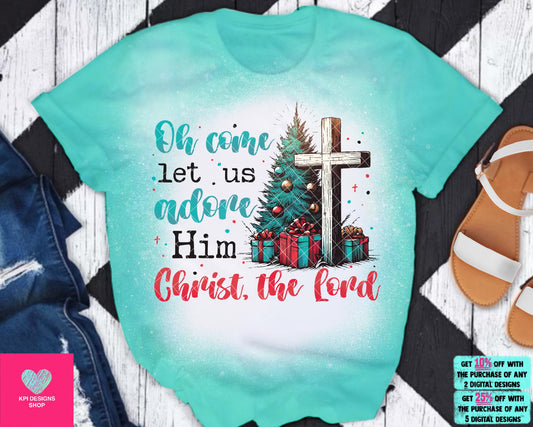 Oh Come Let Us Adore Him - Dec2023 - PNG - Digital Design