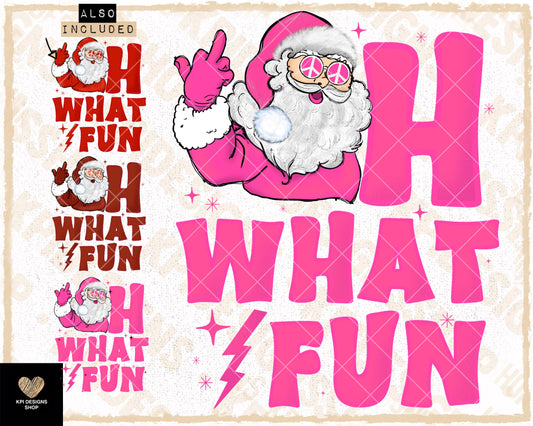 Oh What Fun (4-pack) - Sept2023 - PNG - Digital Design