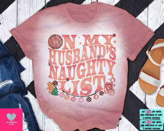 On My Husband's Naughty List (2-pack) - Nov2023 - PNG - Digital Design