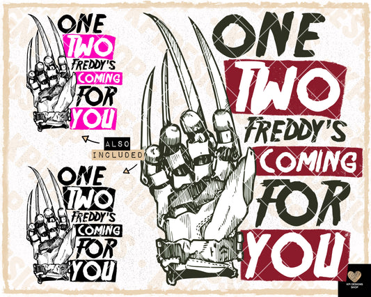 One, Two, Coming For You (3-pack) - July2023 - Digital Designs - PNG