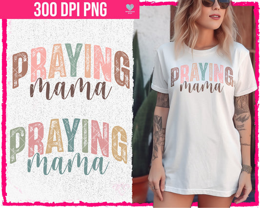 Praying Mama (2-pack) -Apr2024 - PNG - Digital Design