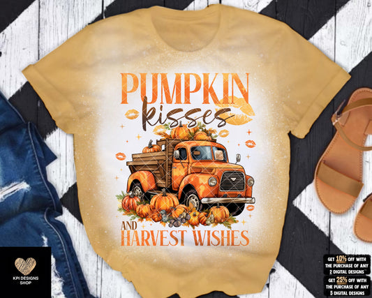 Pumpkin Kisses & Harvest Wishes - Sept2023 - PNG - Digital Design