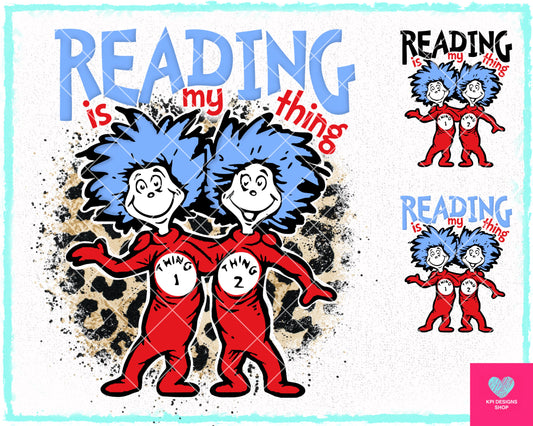 Reading is my Thing (3-pack) - Feb2024 - PNG -Digital Design (Personal Use Recommended)