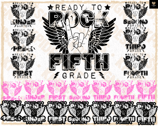 BUNDLE: Ready to Rock School (21-pack)- July2023 - PNG - Digital Design