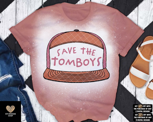 Save the Tomboys (Hat Only)- 7-pack - May2023 - PNG - Digital Design