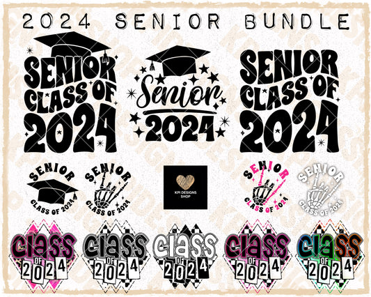 BUNDLE: Senior 2024 (11-pack) - May2023 - PNG - Digital Design