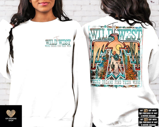 The Wild West + Matching Pocket - PNG - Digital Design