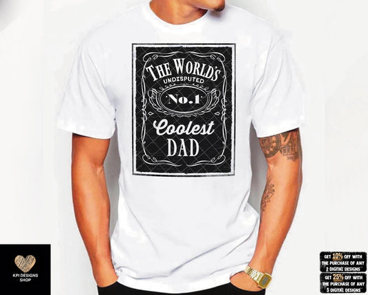 The World's #1 Coolest (Badass) Dad (4-pack) - June2023 - PNG - Digital Design
