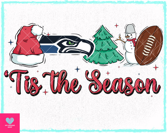 Tis The Season - Seahawks - Oct2023 - PNG - Digital Design (Personal Use Recommended)