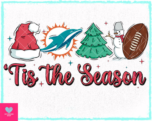 Tis The Season - Dolphins - Oct2023 - PNG - Digital Design (Personal Use Recommended)