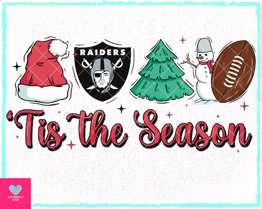 Tis The Season - Raiders - Oct2023 - PNG - Digital Design (Personal Use Recommended)