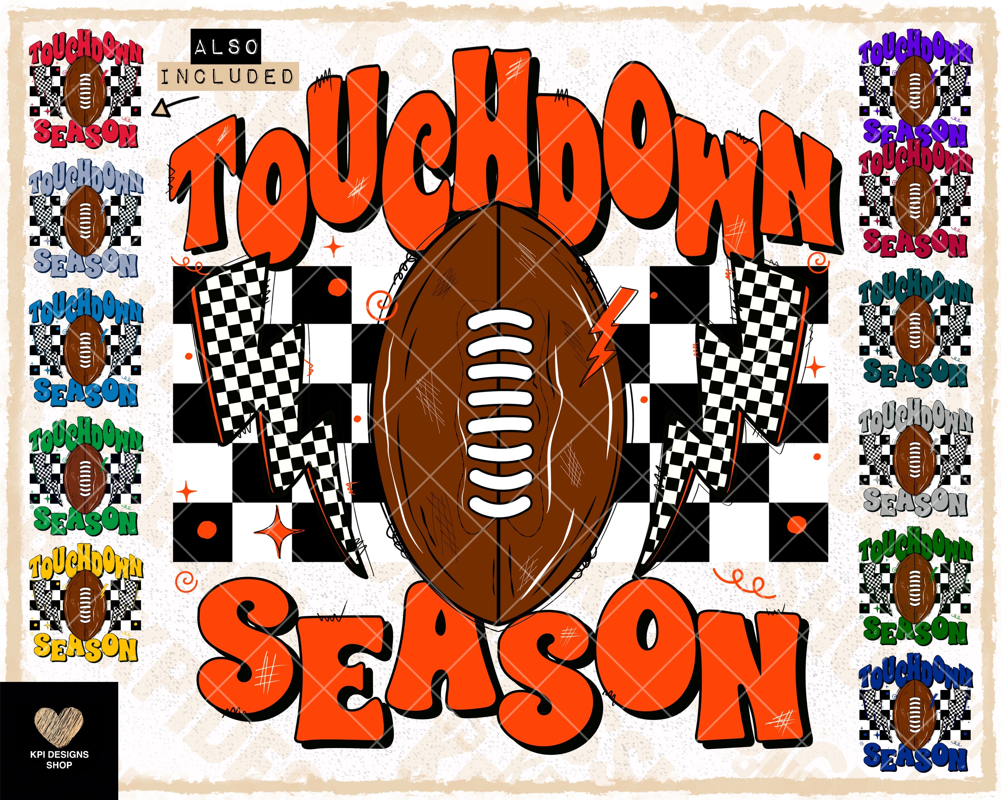 Touchdown Season Logo Touchdown Season (12-pack) - PNG - Digital Design – KPI Designs Shop