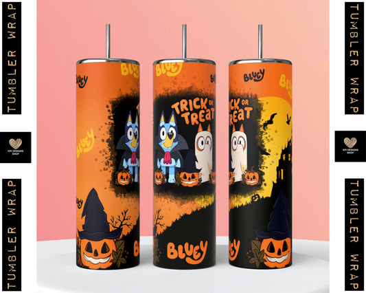 Tumbler Wrap: Trick or Treat - PNG - Digital Design (Personal Use Recommended)