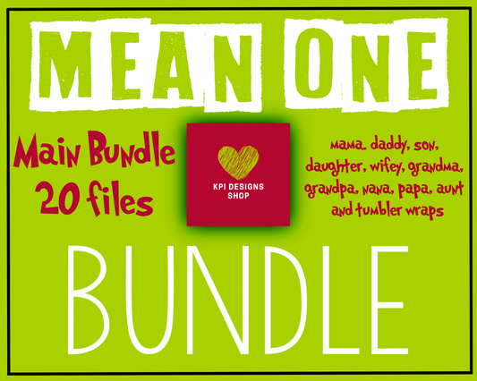 BUNDLE: Mean One Family - 20 Designs - PNG - Digital Designs - Personal Use Recommended
