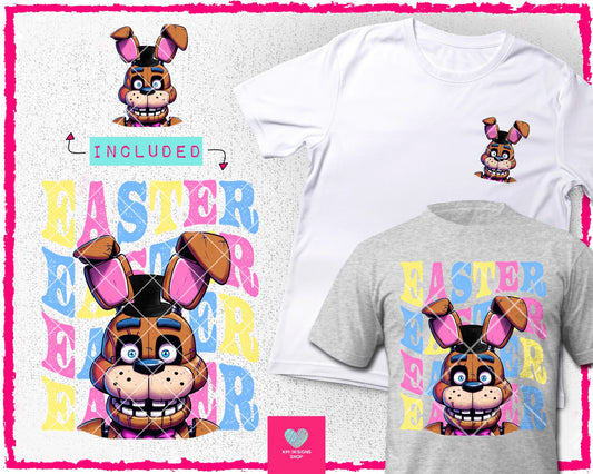 Freddy Easter + Matching Pocket - Mar2024 - PNG - Digital Design (Personal Use Recommended)
