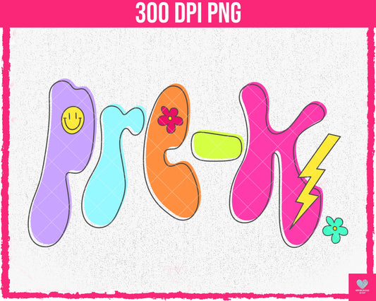 BUNDLE: Neon School (10-pack) - July2024 - PNG - Digital Design