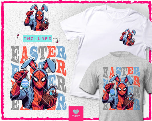 Spidey Easter + Matching Pocket - Mar2024 - PNG - Digital Design (Personal Use Recommended)