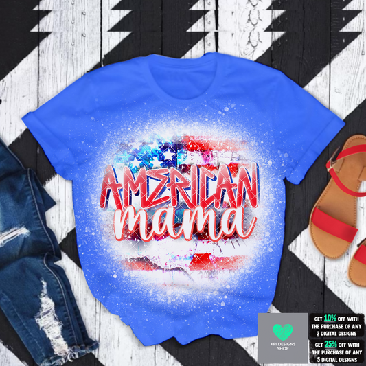 BUNDLE (American Mama, Momma, Mini, Woman, Dad, Boy) - May2022 - PNG - Digital Design