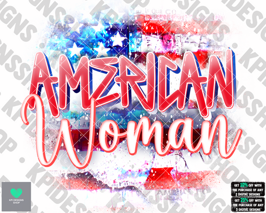 American Woman - May2022 - PNG - Digital Design