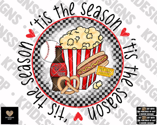 Tis The Season (Baseball) - Feb2023 - PNG - Digital Design