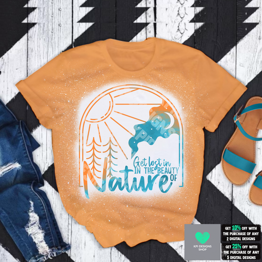 Get Lost in Beauty of Nature - (3-pack) - PNG - Digital Design