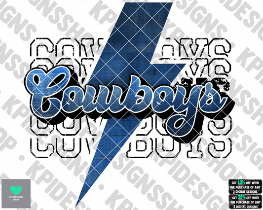 Cowboys Bolt - July2022 - PNG - Digital Design