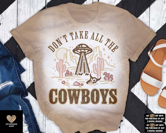 Don't Take All the Cowboys (4-pack) - Feb2023 - PNG - Digital Design