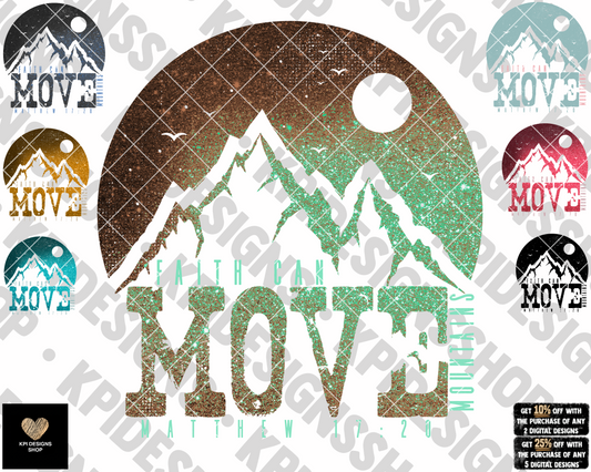 Faith Can Move Mountains (7-pack) - Nov2022 - PNG - Digital Design