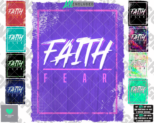 Faith Over Fear (9-pack) - June2022 - PNG - Digital Design