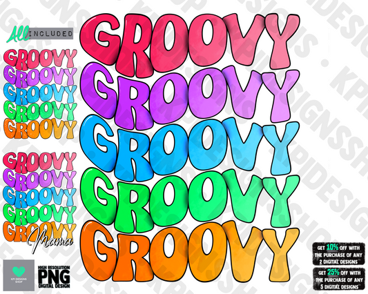 Groovy & Groovy Mama (3-pack) - Apr2022 - PNG - Digital Design