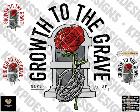 Growth to the Grave (4-pack) - Nov2022 - PNG - Digital Design