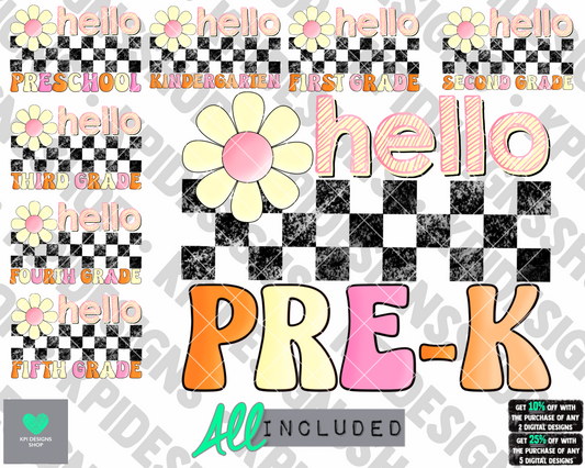 BUNDLE: Hello School (8-pack) - June2022 - PNG - Digital Design