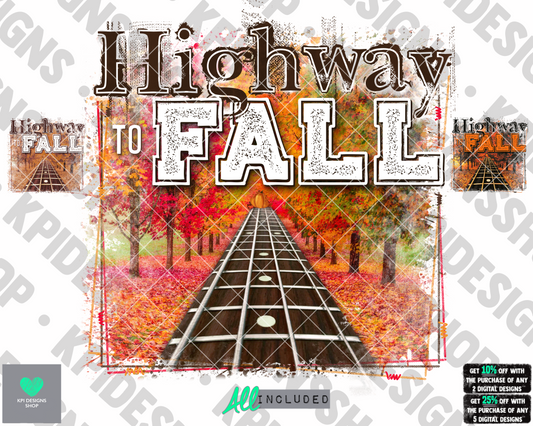 Highway to Fall (3-pack) - Sept2022 - PNG - Digital Design